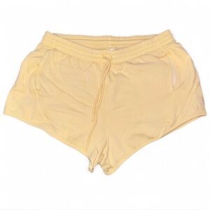 Victorias Secret yellow fleece shorts